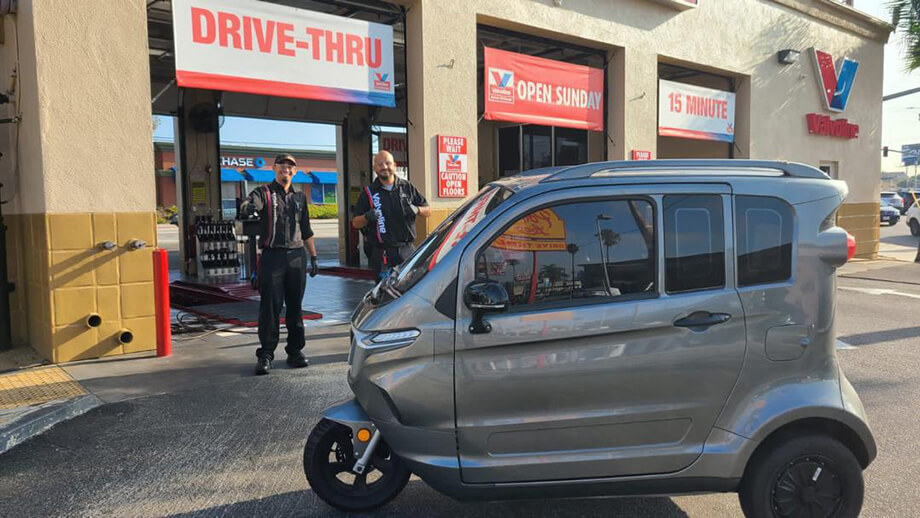 Moza Electric Mini Car Drive in The USA California