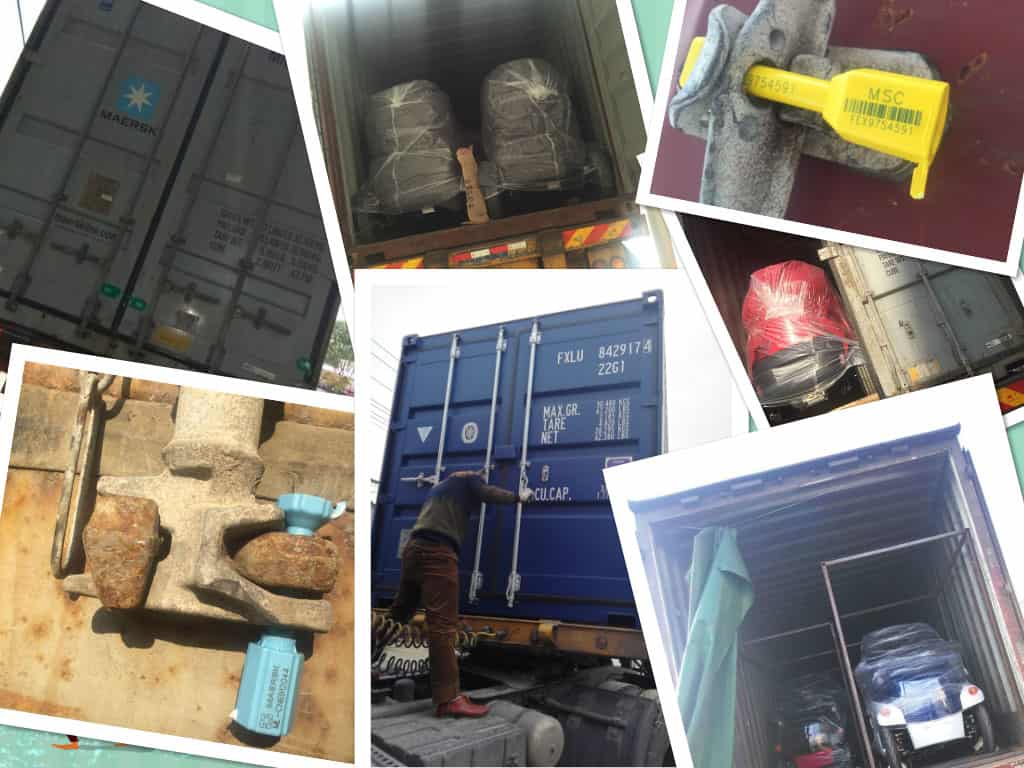 Pallet base with straps and stretch wrap